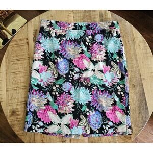 J. Crew Mercantile Multicolor Pink Floral Pencil Skirt Womens Size 6 Midi